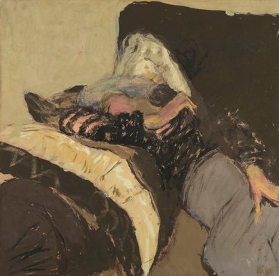 Lucy Hessel schläft auf einem Sofa von Edouard Vuillard